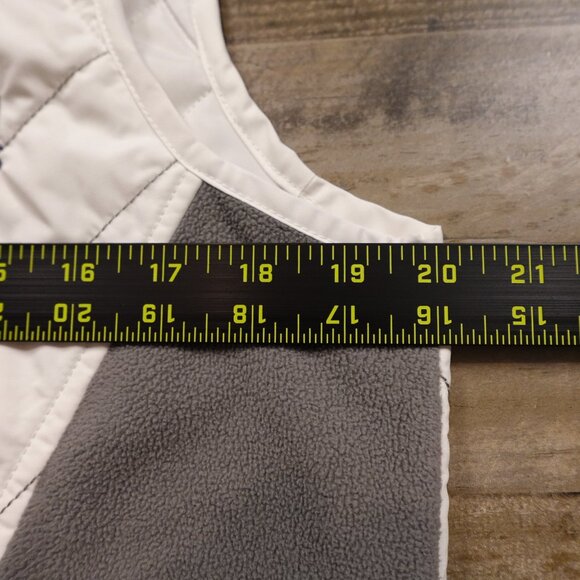Columbia Quilted Fleece-Lined Vest Women’s Medium White Gray Outdoor Layer - Picture 6 of 12